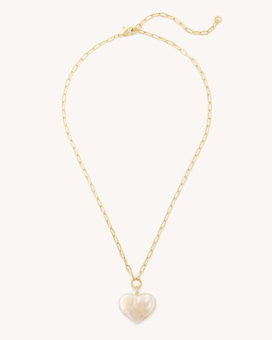  마체테 목걸이/팬던트 미디 하트 펜던트 목걸이