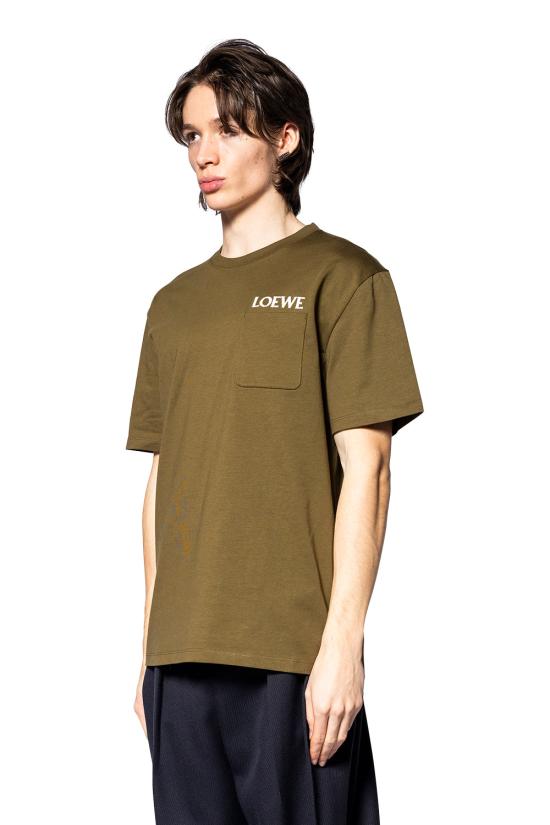 26SS 로에베 반팔 티셔츠 H526Y22XDE 4160 Green - LOEWE