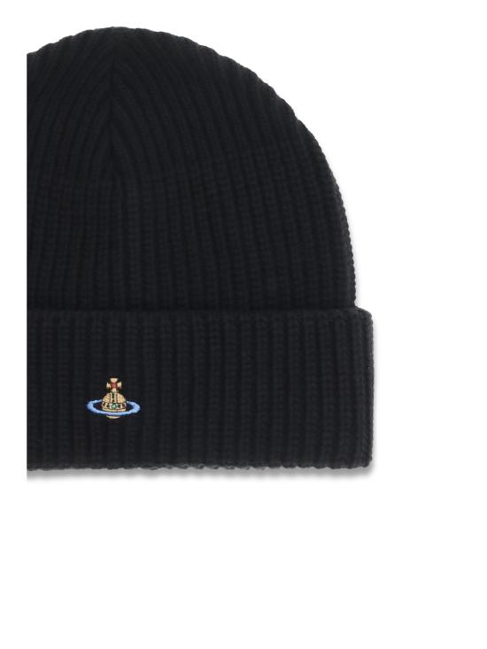 25FW 비비안웨스트우드 ORB 로고 자수 스포티 비니 8102000AK0065 N401 BLACK - VIVIENNE WESTWOOD