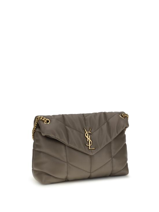 26SS 생로랑 루루 푸퍼 미디움 숄더백 5774751EL07 1799 GREY - SAINT LAURENT