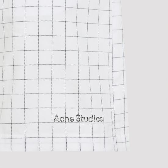 26SS 아크네 스튜디오 숏팬츠 BE0224 AL4 WHITE BLACK - ACNE STUDIOS