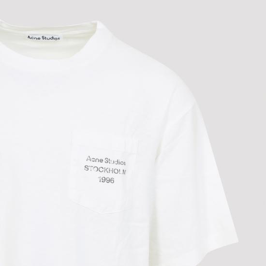 26SS 아크네 스튜디오 반팔 티셔츠 CL0448 AEG OFF WHITE - ACNE STUDIOS