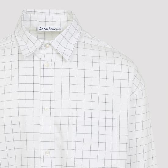 26SS 아크네 스튜디오 긴팔 셔츠 BB0676 AL4 WHITE BLACK - ACNE STUDIOS