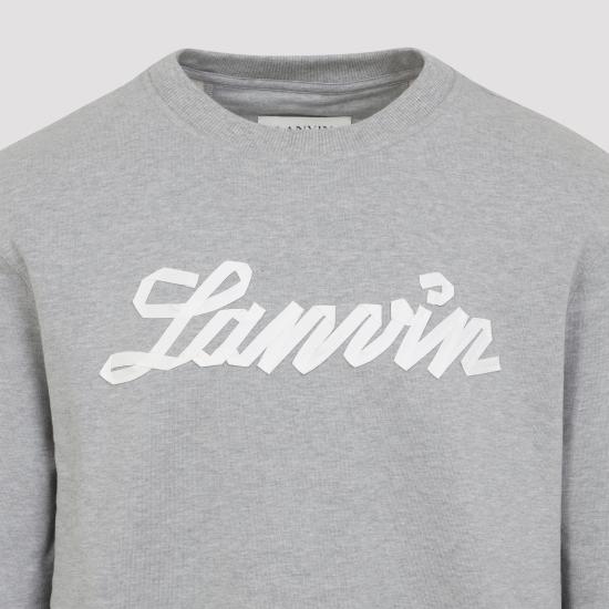 26SS 랑방 후드 티셔츠 RMSS0001F047P26 100 HEATHER GREY - LANVIN