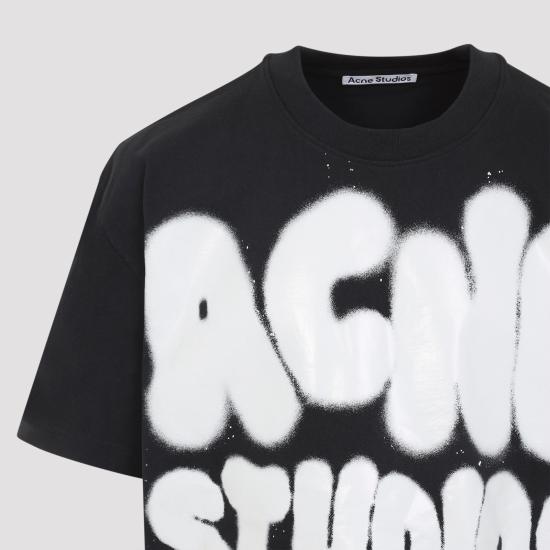 26SS 아크네 스튜디오 반팔 티셔츠 CL0333 J83 BLACK WHITE - ACNE STUDIOS