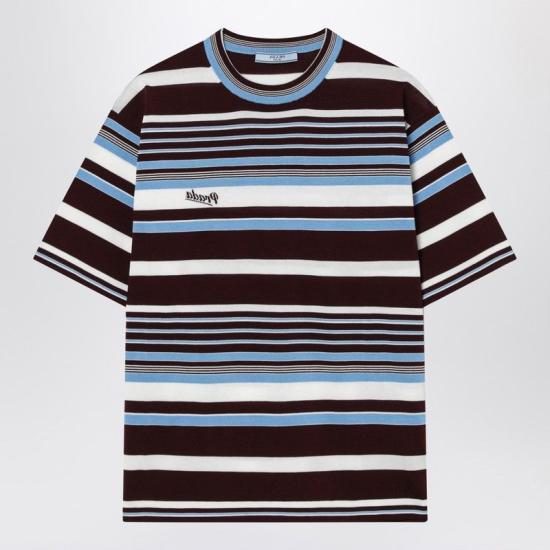 26SS 프라다 반팔 티셔츠 P24B3HOOO19BR F0RUE MULTICOLOR
