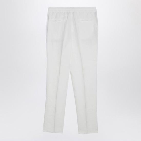26SS 브루넬로 쿠치넬리 스트레이트 팬츠 M243DE1710LI C2200 WHITE - BRUNELLO CUCINELLI