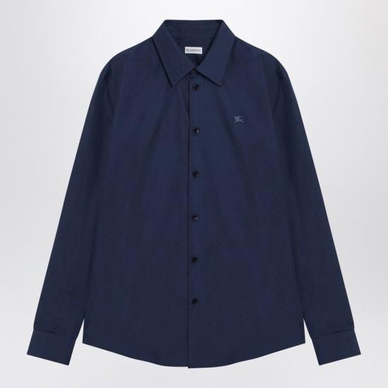 26SS 버버리 레귤러핏 코튼 포플린 셔츠 8122006136633 B4382 BLUE