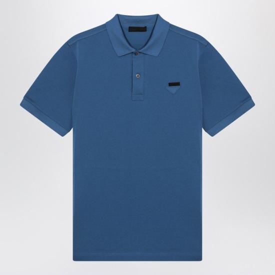 26SS 프라다 반팔 티셔츠 UJN4441867 F0076 LIGHT BLUE