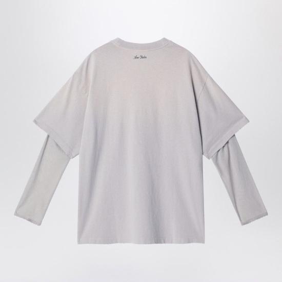 26SS 아크네 스튜디오 반팔 티셔츠 AL0515CO AAB GREY - ACNE STUDIOS
