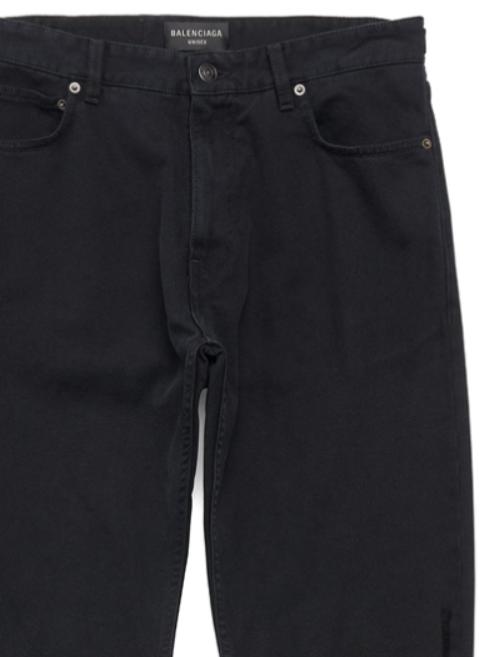  발렌시아가 스트레이트 팬츠 745149TNW111700 BLACK - BALENCIAGA