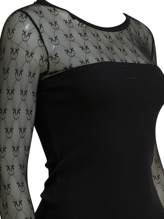 26SS 핑코 반팔 티셔츠 106472A362Z99 BLACK - PINKO