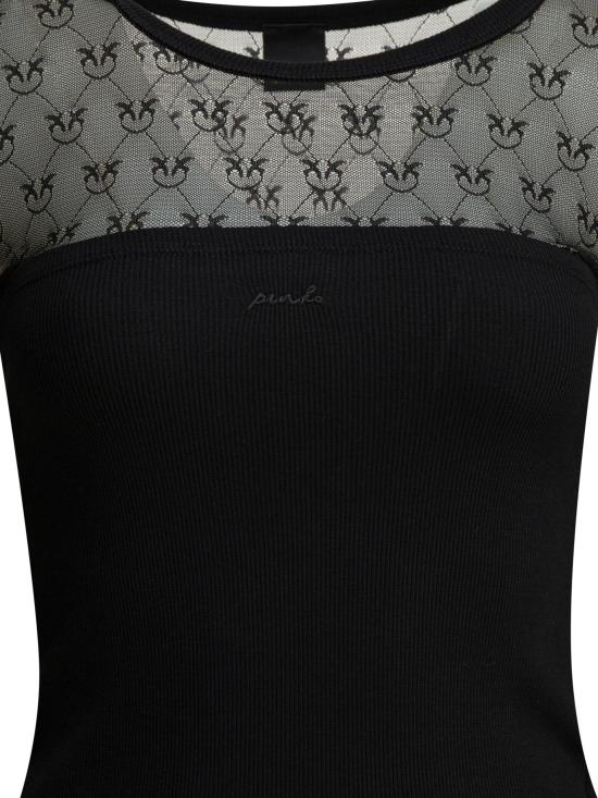 26SS 핑코 반팔 티셔츠 106472A362Z99 BLACK - PINKO