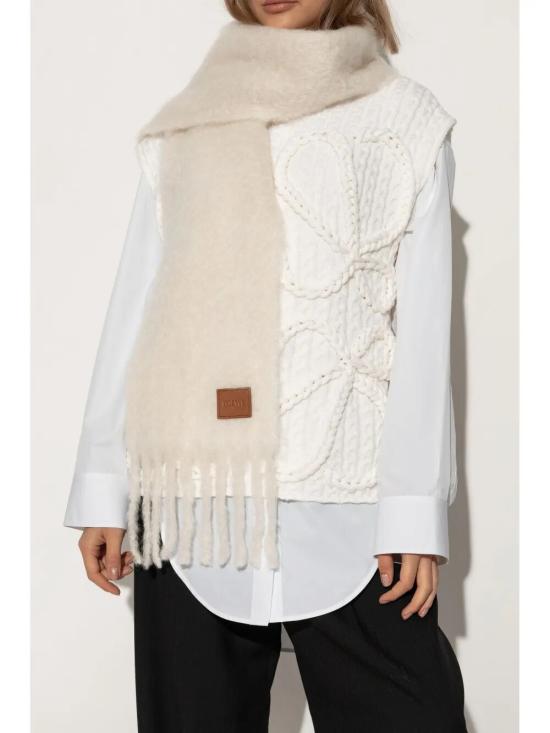 25SS 로에베 머플러/스카프 FSA6SS1X05 2100 WHITE - LOEWE