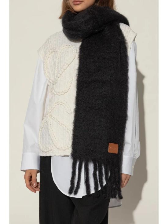 25SS 로에베 머플러/스카프 FSA6SS1X05 1100 BLACK - LOEWE