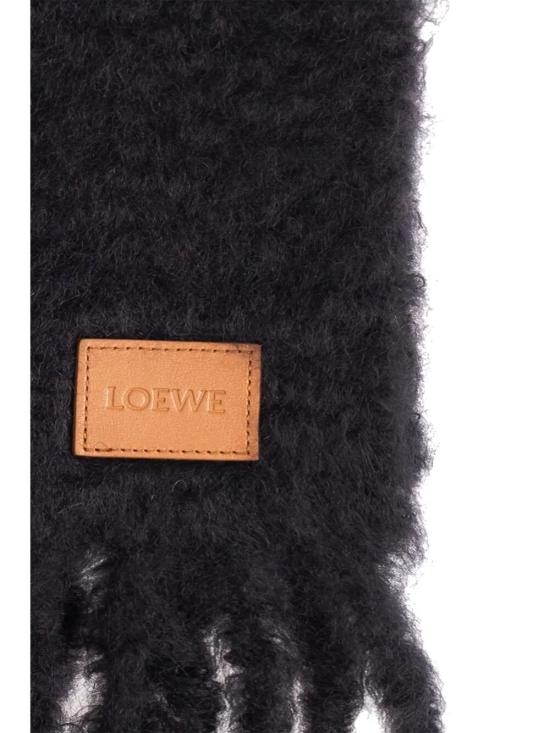 25SS 로에베 머플러/스카프 FSA6SS1X05 1100 BLACK - LOEWE