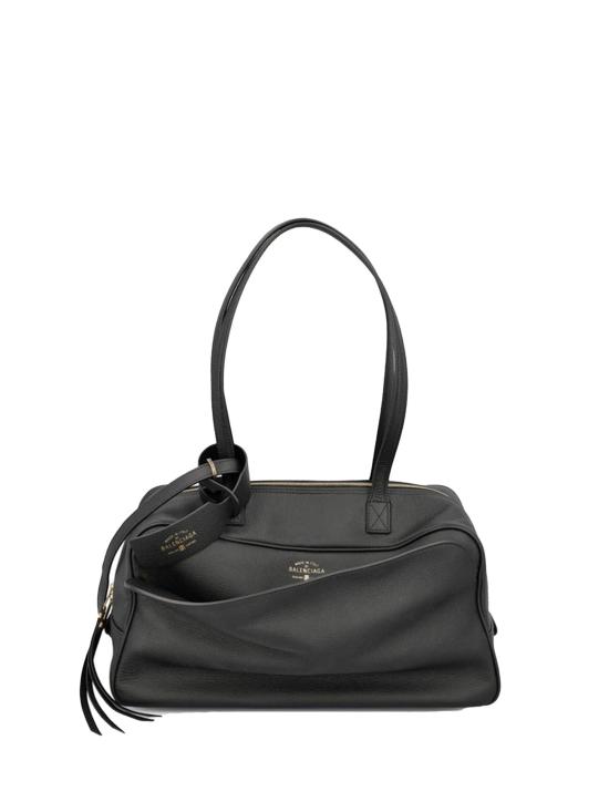 26SS 발렌시아가 캐리 미디움 볼링백 8264252ABNQ1000 black