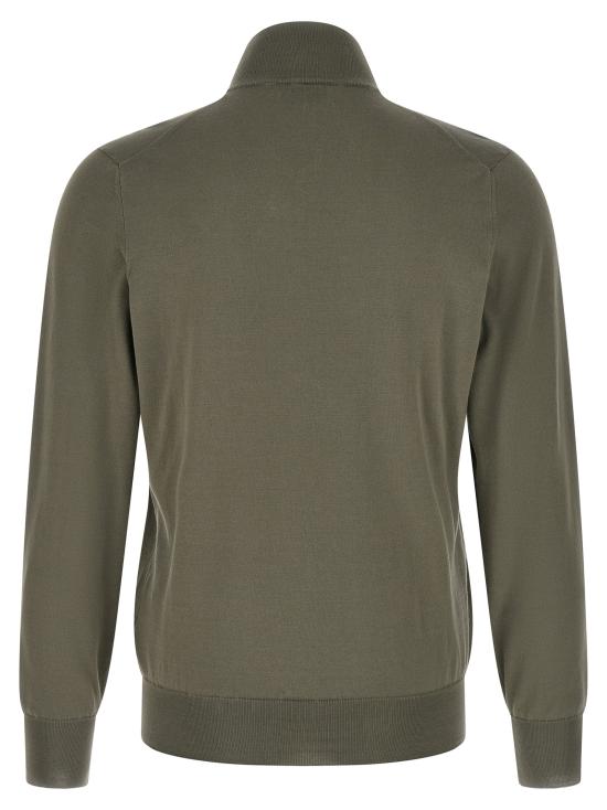 26SS 브루넬로 쿠치넬리 집업 니트 M2900106CXS05 Green - BRUNELLO CUCINELLI