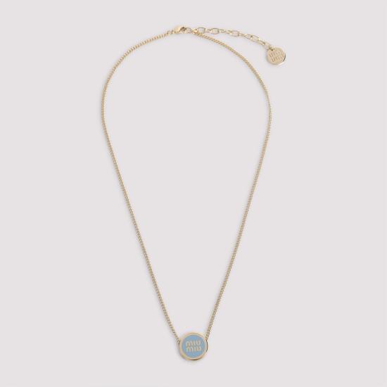 26SS 미우미우 목걸이/팬던트 5IC0962F6T F0076 BLUE - MIU MIU