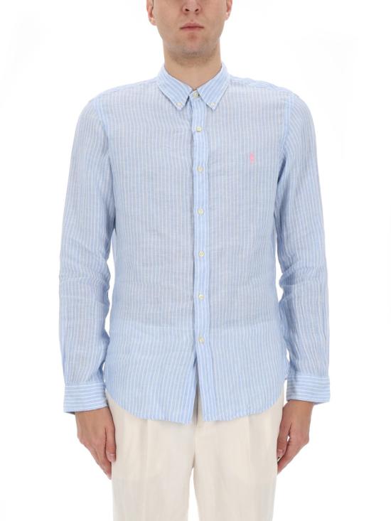 26SS 폴로 랄프로렌 긴팔 셔츠 710B15647 0037188BBLUEWHITE BABY BLUE - POLO RALPH LAUREN