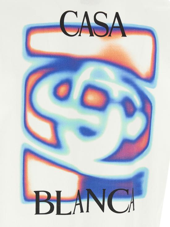 26SS 카사블랑카 탑 MSP26JTS00107 White - CASABLANCA