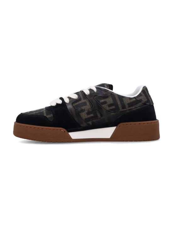 26SS 펜디 메치 스웨이드 로우탑 스니커즈 8E8470AQ6I F17JT NEROTABBIA - FENDI