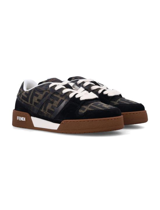 26SS 펜디 메치 스웨이드 로우탑 스니커즈 8E8470AQ6I F17JT NEROTABBIA - FENDI