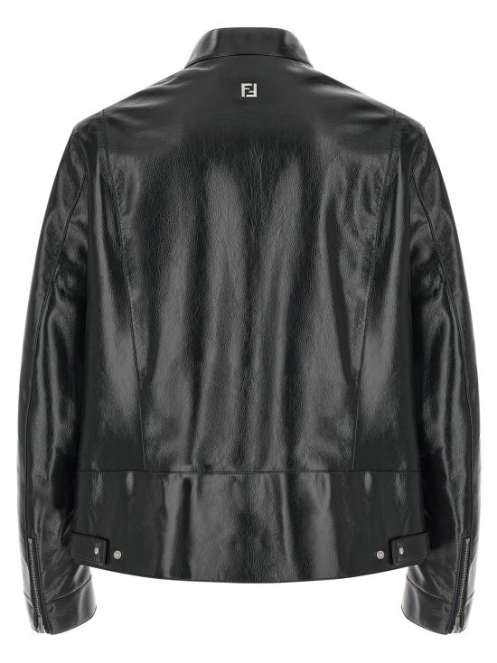 26SS 펜디 가죽 자켓 FPJ143AVZRF0N5W Blue - FENDI