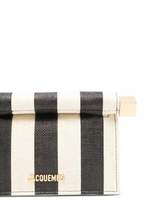 26SS 자크뮈스 롱크 카레 클러치 BAW00392AE00076 1FY NATBLACK - JACQUEMUS