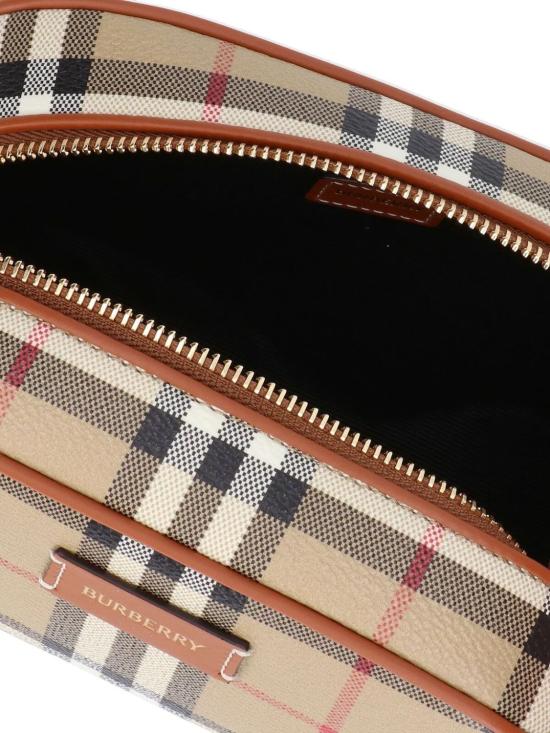 26SS 버버리 레더 코스메틱 파우치 8109811154367 A9534 VCHBRBROWN - BURBERRY