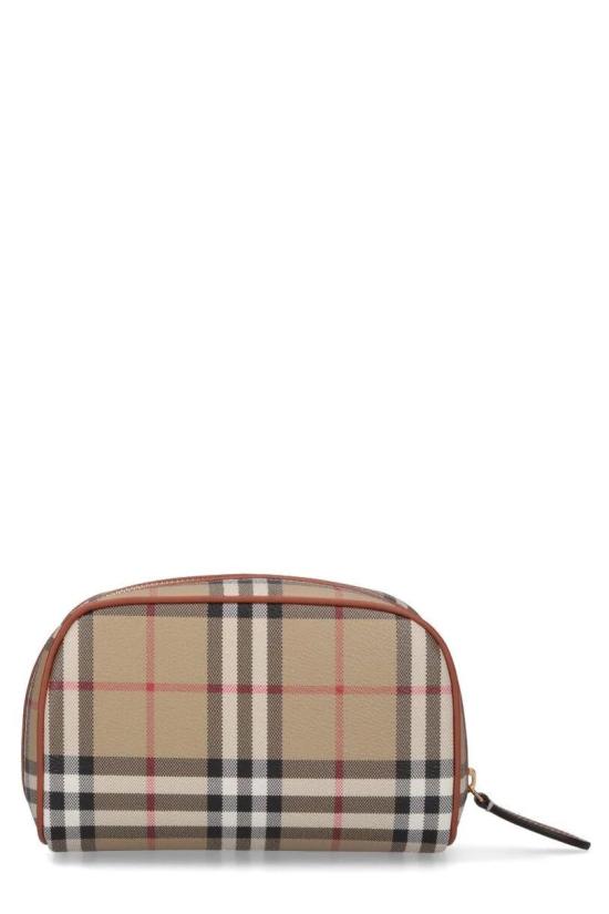 26SS 버버리 레더 코스메틱 파우치 8109811154367 A9534 VCHBRBROWN - BURBERRY