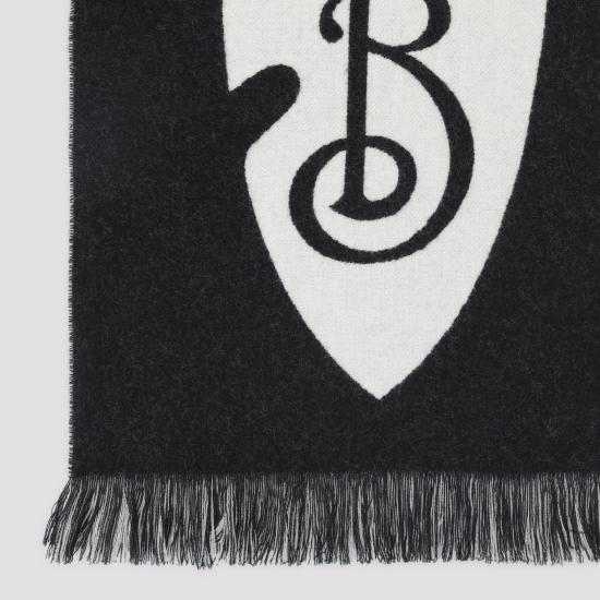 26SS 버버리 로고 울 머플러 8109563 C1343 BLACKCALIC - BURBERRY