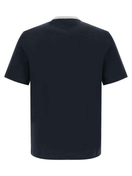 26SS 브루넬로 쿠치넬리 탑 M0B131001GCDT46 Blue - BRUNELLO CUCINELLI