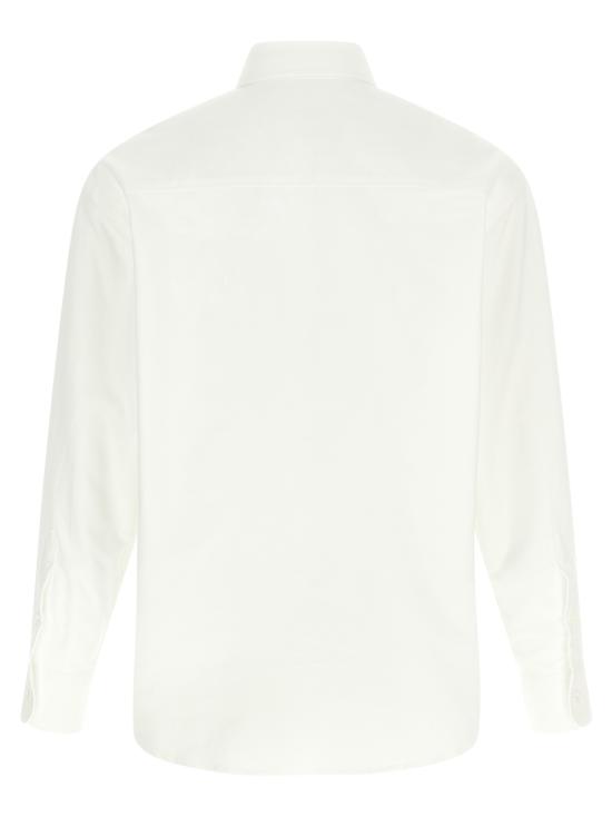 26FW 아미 스몰 하트 로고 박시 자수 셔츠 HSH822CO0031168 White - AMI