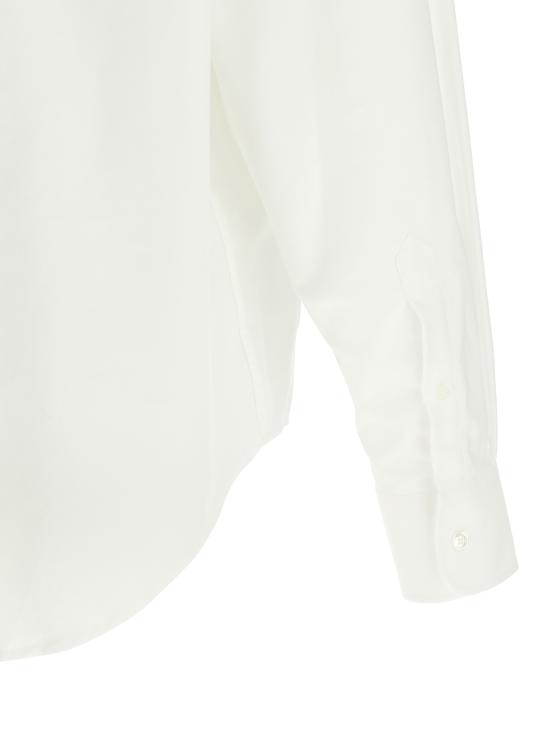 26FW 아미 스몰 하트 로고 박시 자수 셔츠 HSH822CO0031168 White - AMI