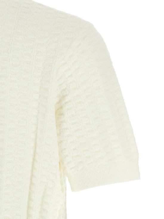 26SS 카사블랑카 폴로 티셔츠 MSP26KW121401 White - CASABLANCA