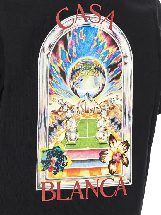 26SS 카사블랑카 탑 MSS26JTS00109 Black - CASABLANCA