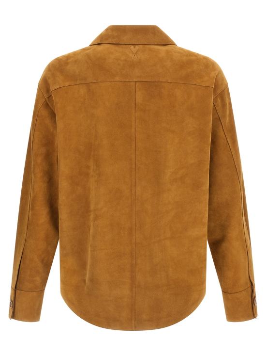 26SS 아미 가죽 자켓 USH826LH0059236 Brown - AMI
