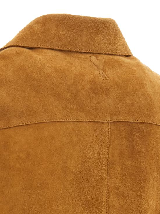 26SS 아미 가죽 자켓 USH826LH0059236 Brown - AMI
