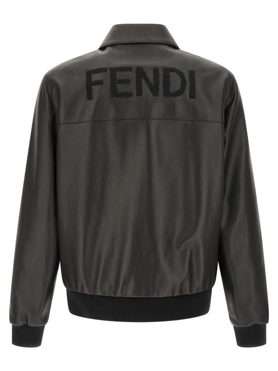 26SS 펜디 가죽 자켓 FPJ139ATJZF0GME Black - FENDI