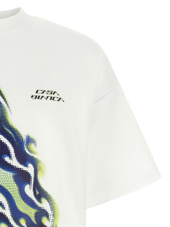 26SS 카사블랑카 탑 MSP26JTS06401 White - CASABLANCA