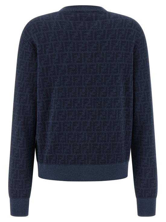 26SS 펜디 가디건 FZE566AYM1F1UKI Blue - FENDI