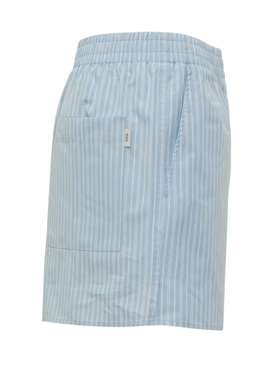 26SS 아미 숏팬츠 USO806CO0219 4844 BLEU CACHEMIRE BLANC - AMI