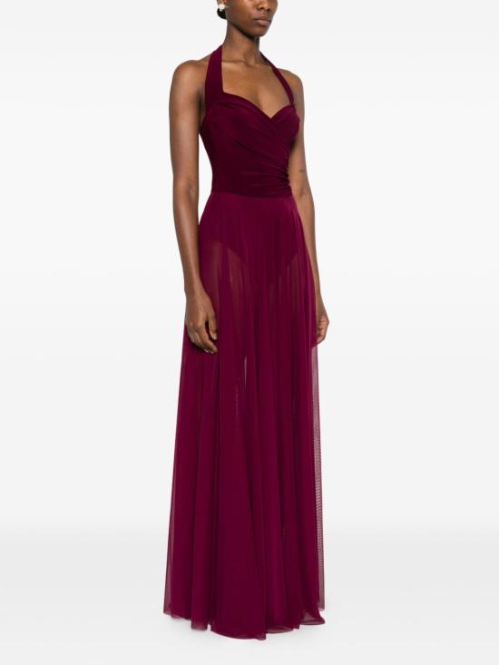26SS 노마카말리 미디 원피스 ST4253PMG50043 PLUM Bordeaux - NORMA KAMALI