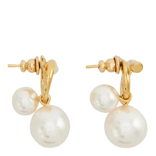 26SS 살바토레 페라가모 이어링 780384 760805ORO WHITE Golden - SALVATORE FERRAGAMO