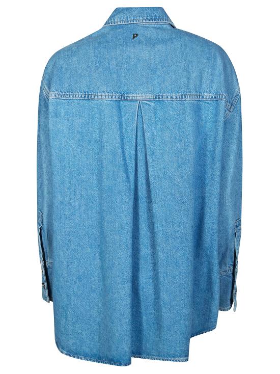 26SS 돈답 셔츠 DC460DFE332DMBS9 800 BLU - DONDUP