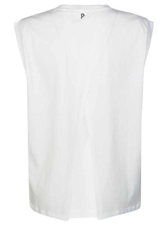 26SS 돈답 반팔 티셔츠 DS080JF0350DXXX 000 BIANCO - DONDUP