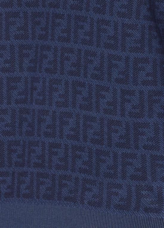 26SS 펜디 FF 울 실크 스웨터 FZXE39 AYM1F1UKI Blue - FENDI