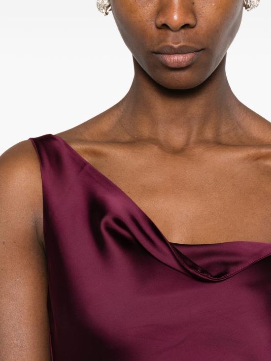 26SS 노마카말리 미디 원피스 ST4253SAO73043 PLUM Bordeaux - NORMA KAMALI