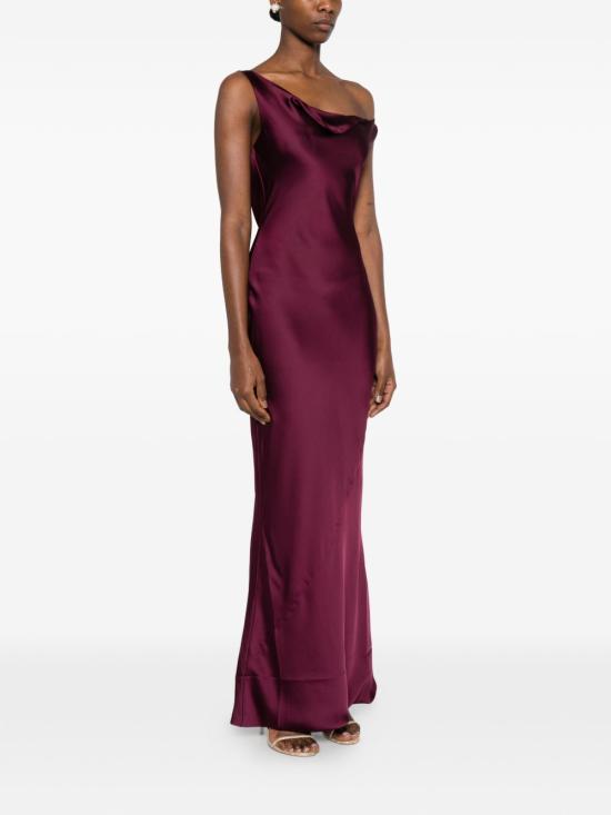 26SS 노마카말리 미디 원피스 ST4253SAO73043 PLUM Bordeaux - NORMA KAMALI